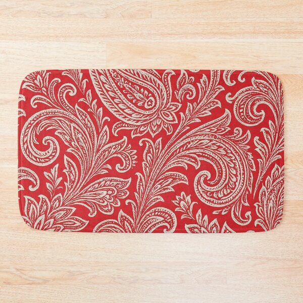 Item preview, Red Paisley Damask Pattern – Ornate Vintage Floral Seamless Background designed and sold by Gold Turtle  Lina.