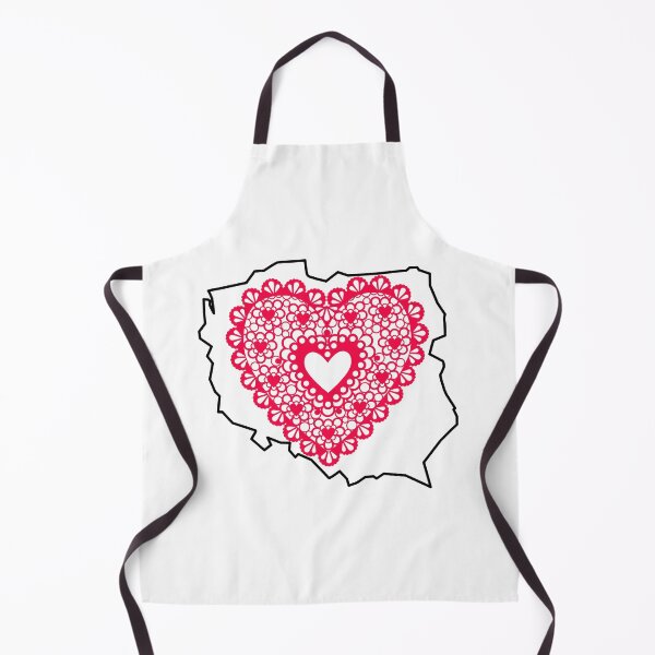 Item preview, Poland Map with Red Lace Heart - Polish Heritage Love Design designed and sold by AmberWit.
