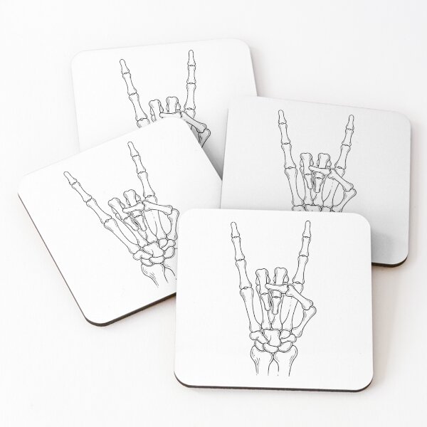 Item preview, skeleton's hand devil designed and sold by ArtefattoShop.