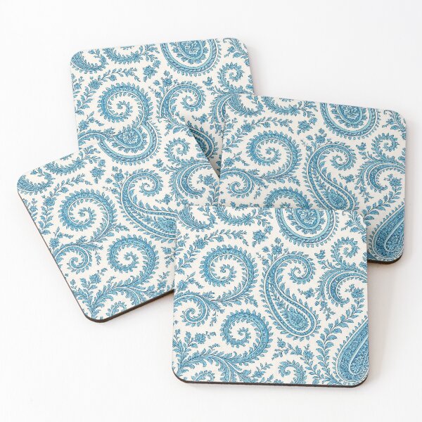 Item preview, Blue Paisley Floral Pattern – Elegant Ornamental Seamless Background designed and sold by Gold Turtle  Lina.