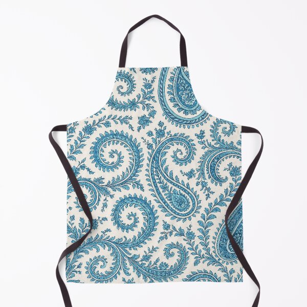 Item preview, Blue Paisley Floral Pattern – Elegant Ornamental Seamless Background designed and sold by Gold Turtle Lina.