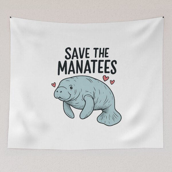 Item preview, Save the Manatees Ocean Appeal designed and sold by DariaOltes.