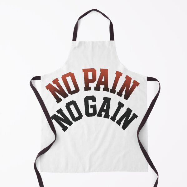 Item preview, NO PAIN NO GAIN - Athletic Motivation Quote in Bold Arched Typography with Red to Black Gradient designed and sold by GeniePixel.