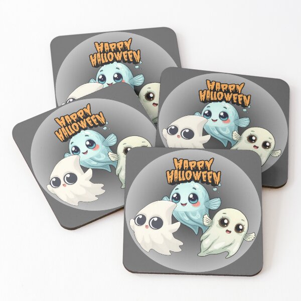 Item preview, Happy Halloween: Cute ghost fish! designed and sold by DariaCraft.