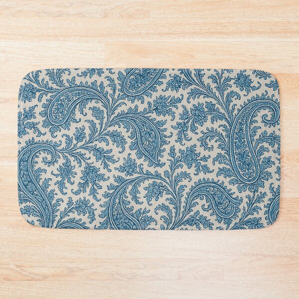Item preview, Vintage Blue Paisley Seamless Pattern – Elegant Ornamental Textile Design designed and sold by Gold Turtle  Lina.
