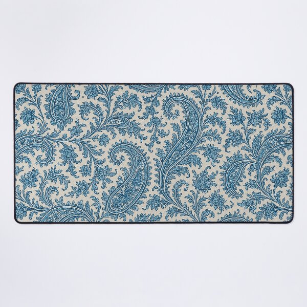 Item preview, Vintage Blue Paisley Seamless Pattern – Elegant Ornamental Textile Design designed and sold by Gold Turtle  Lina.