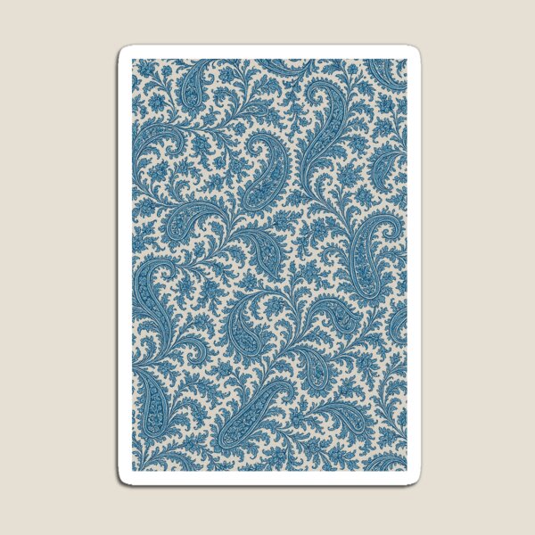 Item preview, Vintage Blue Paisley Seamless Pattern – Elegant Ornamental Textile Design designed and sold by Gold Turtle  Lina.