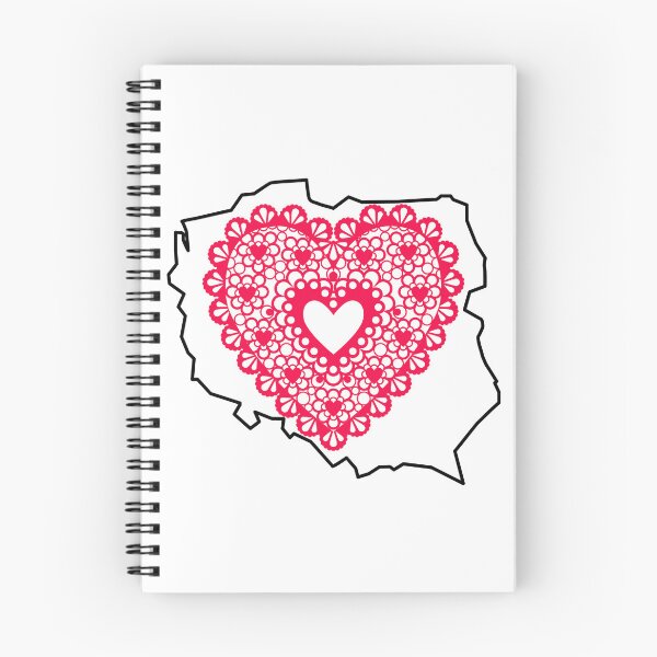 Item preview, Poland Map with Red Lace Heart – Polish Heritage Love Design designed and sold by AmberWit.
