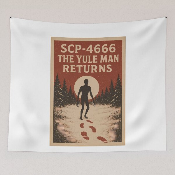 Item preview, SCP 4666 Yule Man Returns Horror Lore designed and sold by k3rstman1.