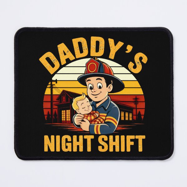 Item preview, Vintage Firefighter with Sleeping Child designed and sold by SplashTastic.