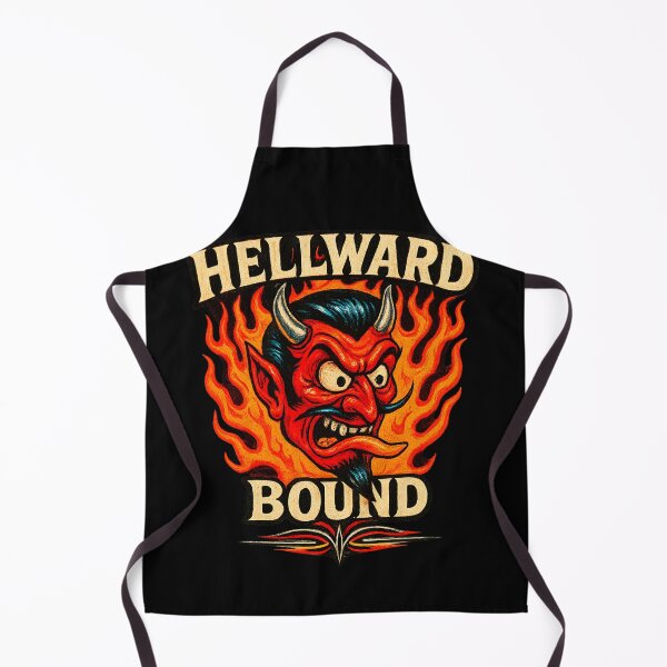 Item preview, Hellward Bound – Fiery Devil Head from Rockabilly Inferno designed and sold by Retroaugogo.