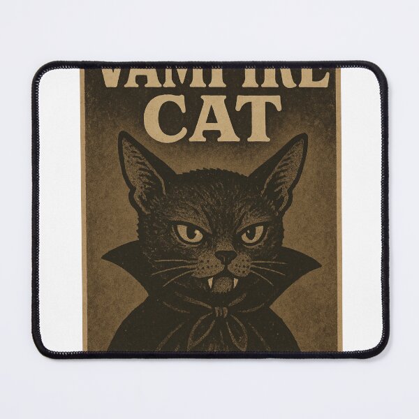 Item preview, Vampire Kitten - Cute Gothic Cat Tee in Vintage Retro Font for Halloween & Cat Lovers designed and sold by GeniePixel.