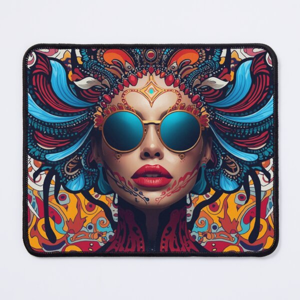 Item preview, Ornate Carnival Queen with Symmetrical Headdress Portrait designed and sold by 10-18.