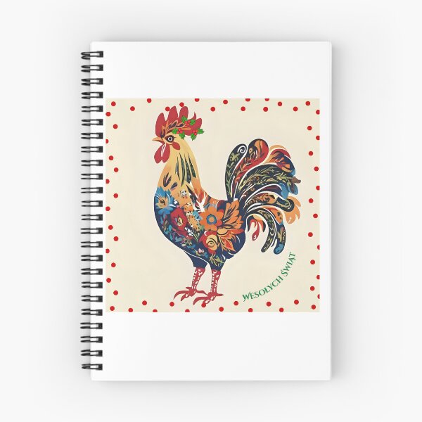Item preview, Wesołych Świąt Polish Folk Art Rooster – Christmas Holiday Design designed and sold by AmberWit.