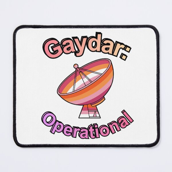 Item preview, Funny Lesbian Flag Gaydar Joke  designed and sold by Sapphic-Charm.