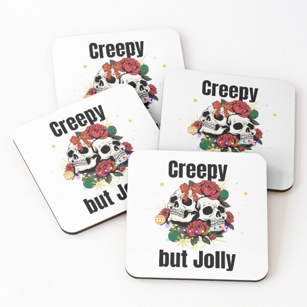 Item preview, Goth Christmas Skulls | Dark Holiday Floral Design Creepy but jolly designed and sold by luckyhue.