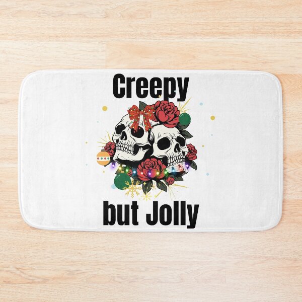 Item preview, Goth Christmas Skulls | Dark Holiday Floral Design Creepy but jolly designed and sold by luckyhue.