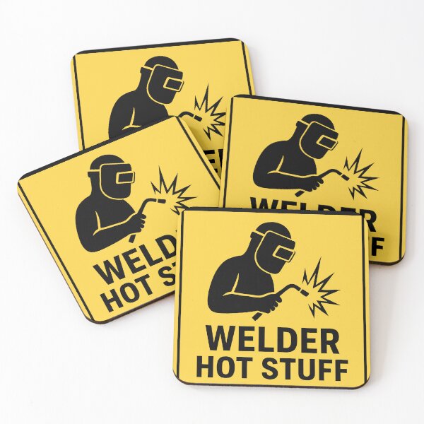 Item preview, CAUTION Welder Hot Stuff Ahead | Funny Welding Sign designed and sold by safetysignprod.