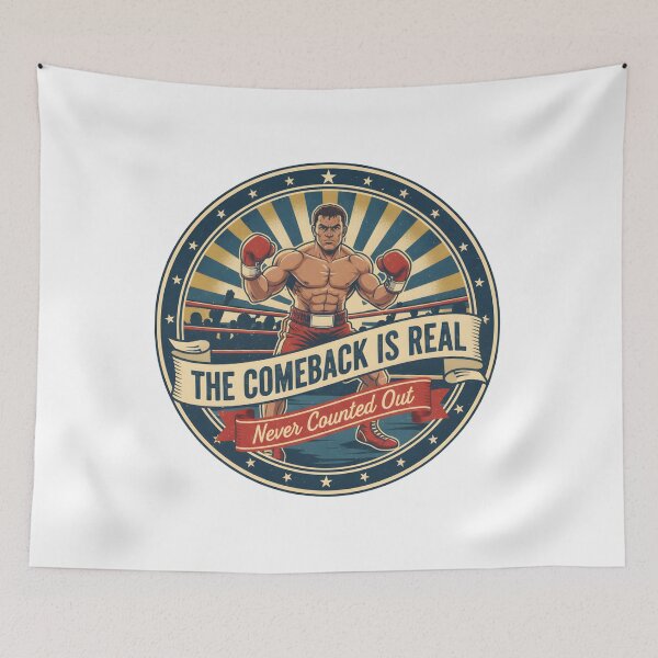 Item preview, The Comeback Is Real | Never Counted Out designed and sold by DailyVibesMerch.