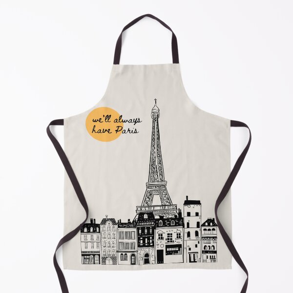 Item preview, We’ll Always Have Paris – Minimal Line Art of Eiffel Tower and Parisian Houses designed and sold by PerplexaStudio.