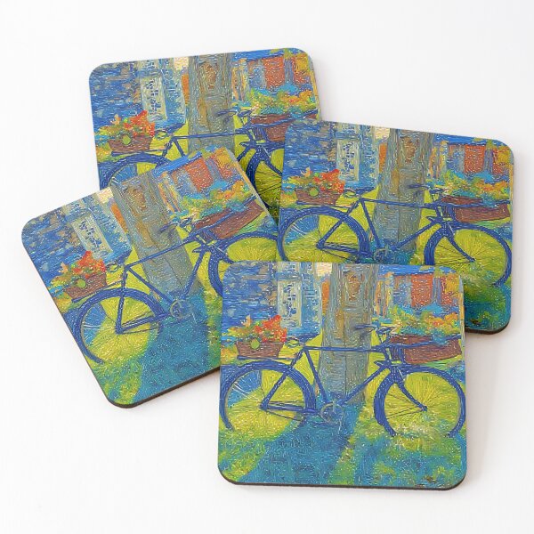 Item preview, Bicycle Resting Against Tree With Flower Planters - Sandwich in Kent designed and sold by TirConnaill.