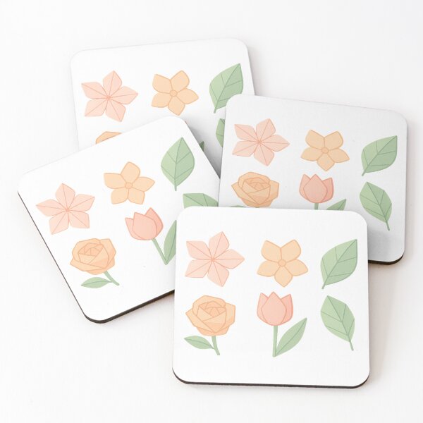 Item preview, Pastel Origami Flowers and Leaves Design for Decor designed and sold by NovaMoodCo.