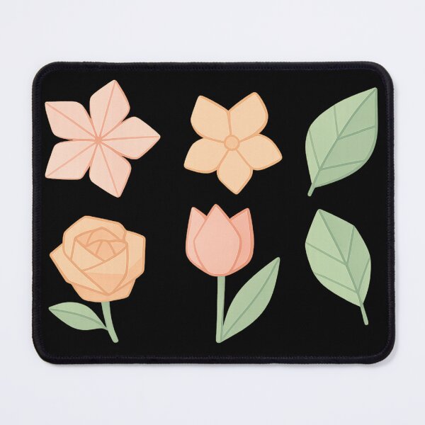 Item preview, Pastel Origami Flowers and Leaves Design for Decor designed and sold by NovaMoodCo.