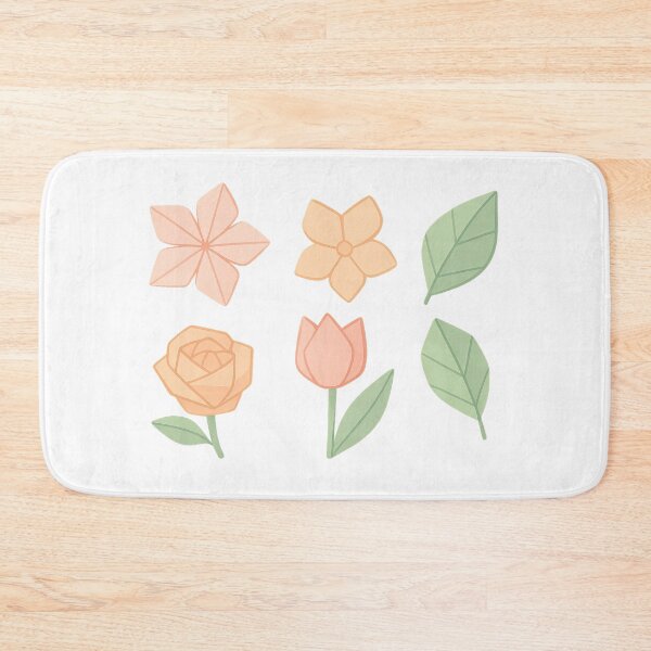 Item preview, Pastel Origami Flowers and Leaves Design for Decor designed and sold by NovaMoodCo.