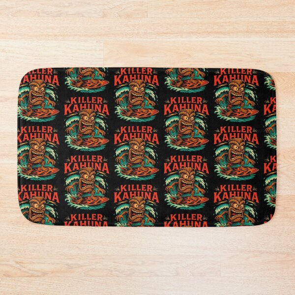 Item preview, Killer Kahuna Surfing Tiki Rockabilly Kustom Kulture T-Shirt designed and sold by Retroaugogo.