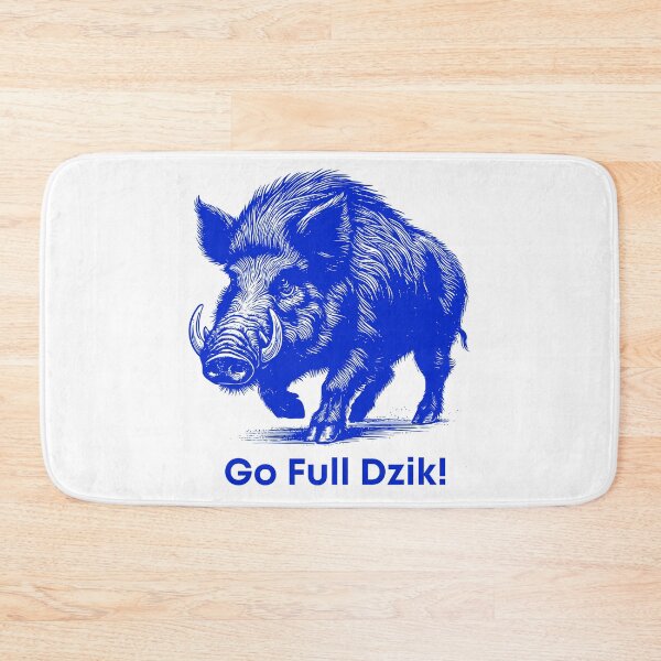 Item preview, Go Full Dzik – Wild Boar Power Design - Blue Edition designed and sold by AmberWit.