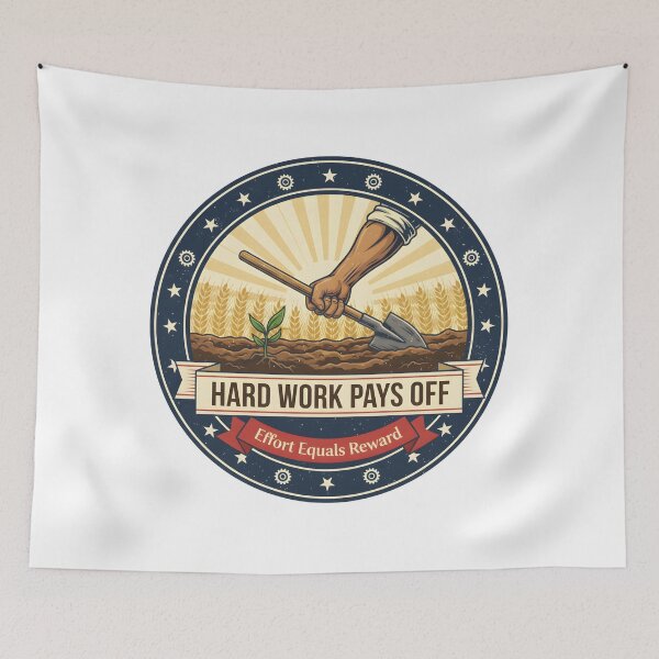 Item preview, Hard Work Pays Off | Effort Equals Reward designed and sold by DailyVibesMerch.