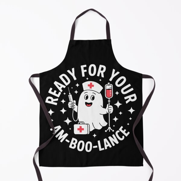 Item preview, A Friendly Ghost Nurse Who Is Ready for Your Spooky Am-Boo-Lance designed and sold by 89BLACK.