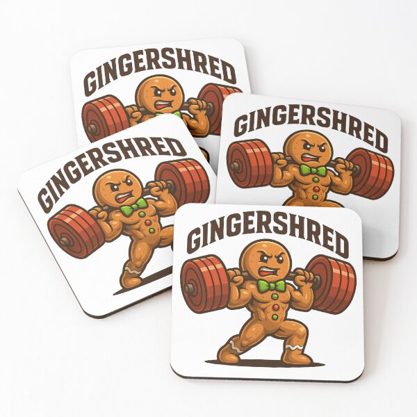 Item preview, Gingershred Gym - Bodybuilding Gingerbread Funny designed and sold by Jaanussar.