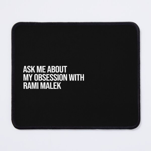 Item preview, Ask me About my Obsession with Rami Malek designed and sold by deluluhaze.