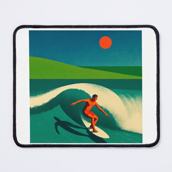 Item preview, Surfer Riding Ocean Wave Vintage Retro Surf Aesthetic designed and sold by TeeARTHY.