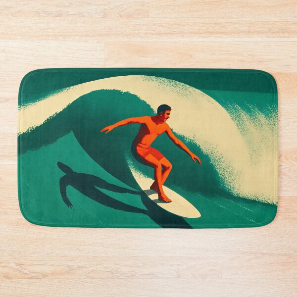 Item preview, Surfer Riding Ocean Wave Vintage Retro Surf Aesthetic designed and sold by TeeARTHY.