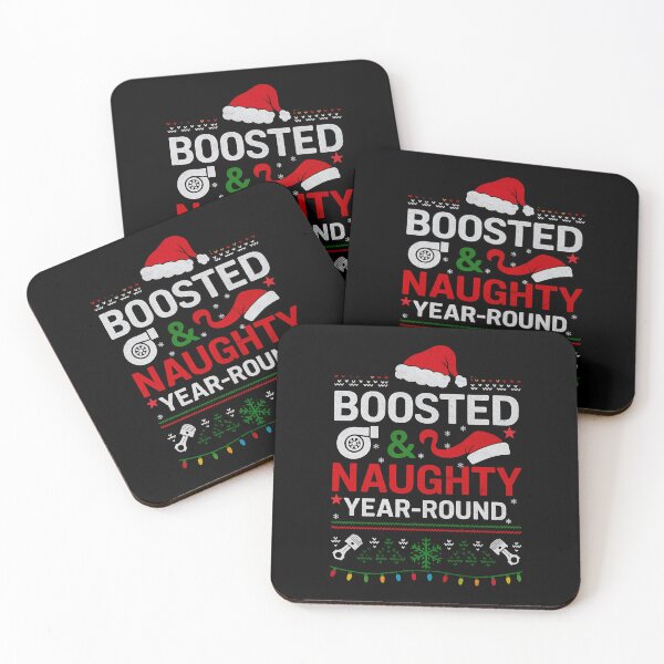 Item preview, Boosted & Naughty Year-Round Funny Turbo Christmas Car Racer Mechanic designed and sold by CarantinedChaos.