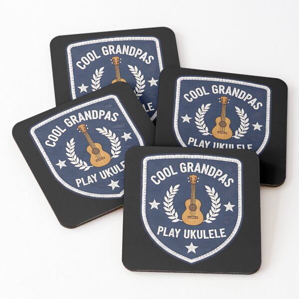 Item preview, Cool Grandpas Play Ukulele Funny Music Lover Retro Vintage Design designed and sold by ArtDesignTp.