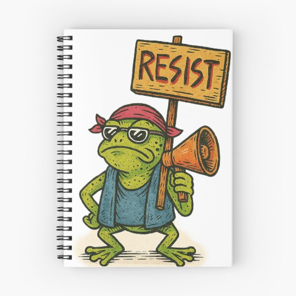 Item preview, Resist Frog – Punk Protest Amphibian Activist Art | Bold Rebel Toad Design designed and sold by ZEYCAT.