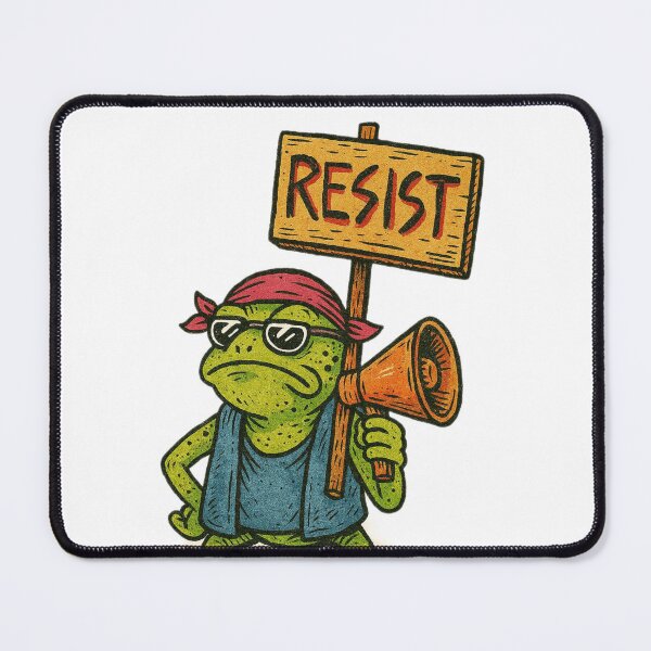 Item preview, Resist Frog – Punk Protest Amphibian Activist Art | Bold Rebel Toad Design designed and sold by ZEYCAT.