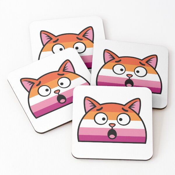 Item preview, Funny Lesbian Flag Cat Design designed and sold by Sapphic-Charm.
