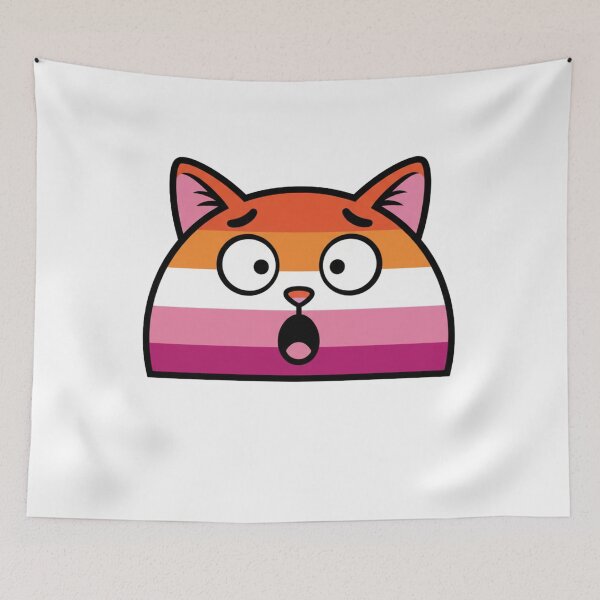 Item preview, Funny Lesbian Flag Cat Design designed and sold by Sapphic-Charm.