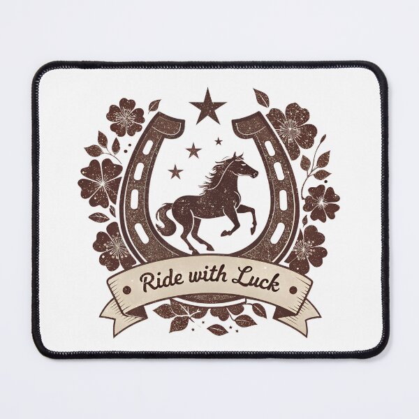 Item preview, Ride with Luck Horseshoe Rustic Vintage Design designed and sold by VividOrganica.