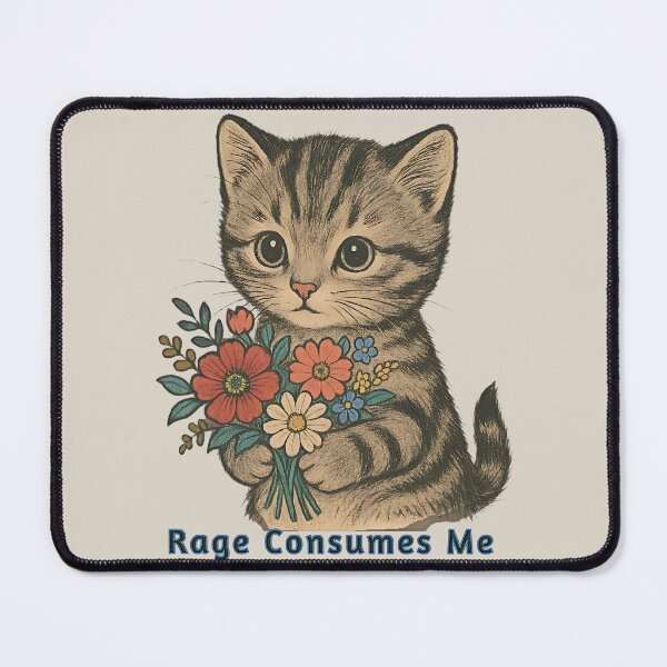 Item preview, Rage Consumes Me Funny Cat designed and sold by gear-posters.