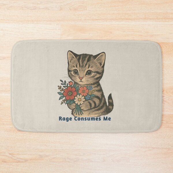 Item preview, Rage Consumes Me Funny Cat designed and sold by gear-posters.