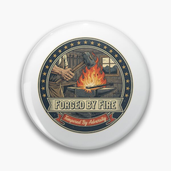 Item preview, Forged by Fire | Tempered by Adversity designed and sold by DailyVibesMerch.
