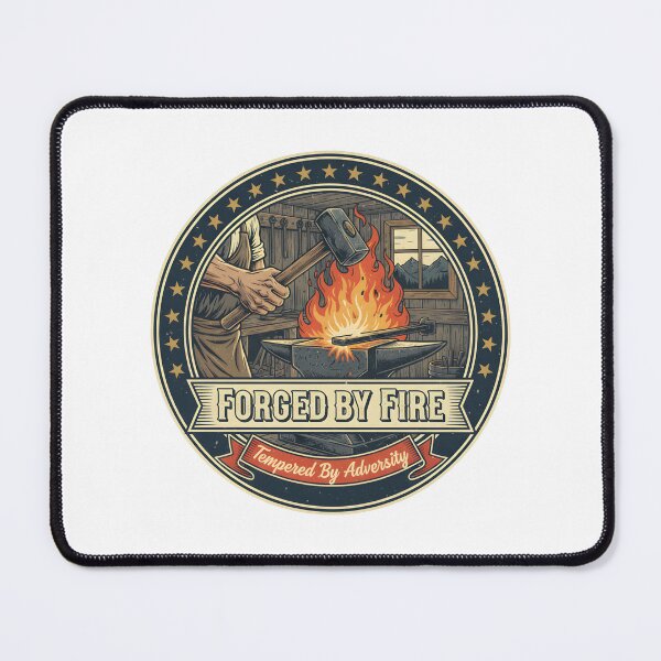 Item preview, Forged by Fire | Tempered by Adversity designed and sold by DailyVibesMerch.