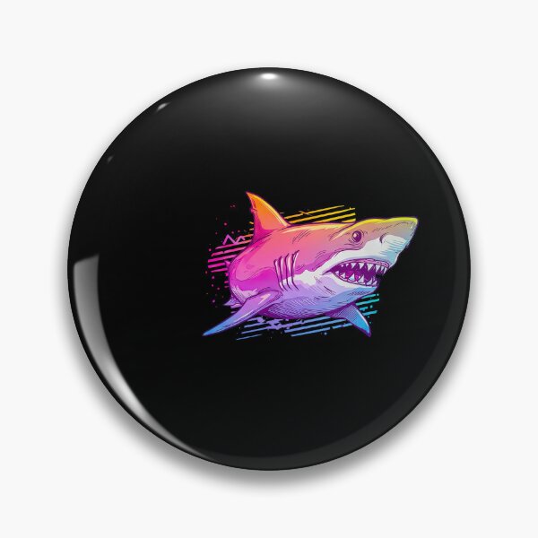 Item preview, Neon Shark Vaporwave Aesthetic Synthwave 80s Ocean designed and sold by TeeARTHY.