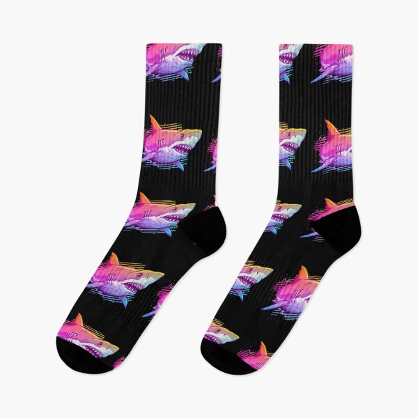 Item preview, Neon Shark Vaporwave Aesthetic Synthwave 80s Ocean designed and sold by TeeARTHY.