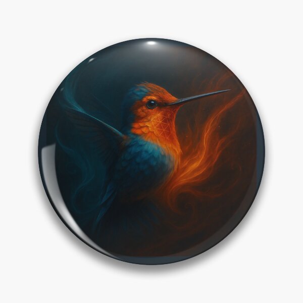 Item preview, Emberflight – Hummingbird of Flame and Frost designed and sold by GeoWild Designs.